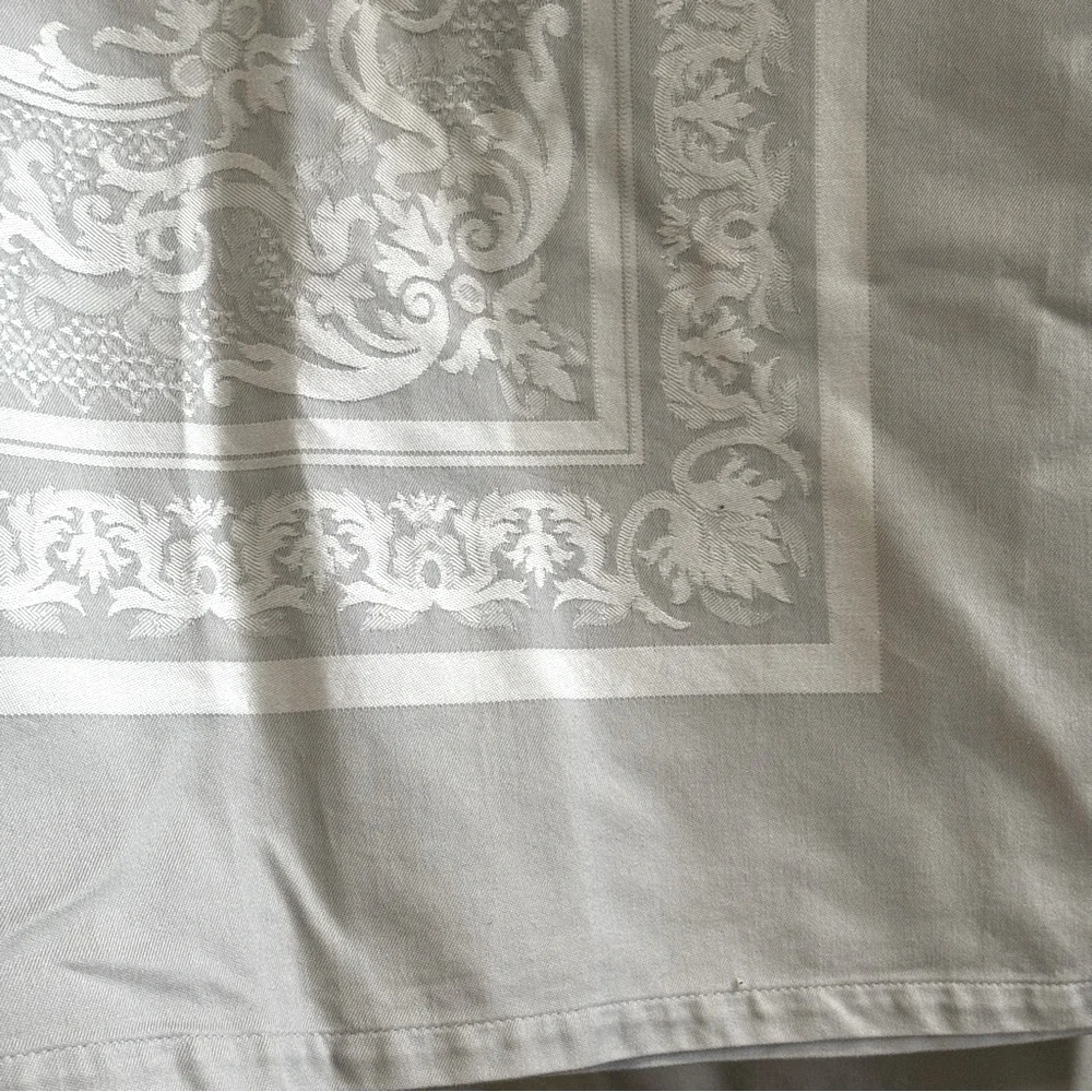 GARNIER-THIEBAUT france 100% COTON-COTTON BAUMWOLLE Tablecloth 74”